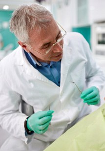 young girl visiting dentist